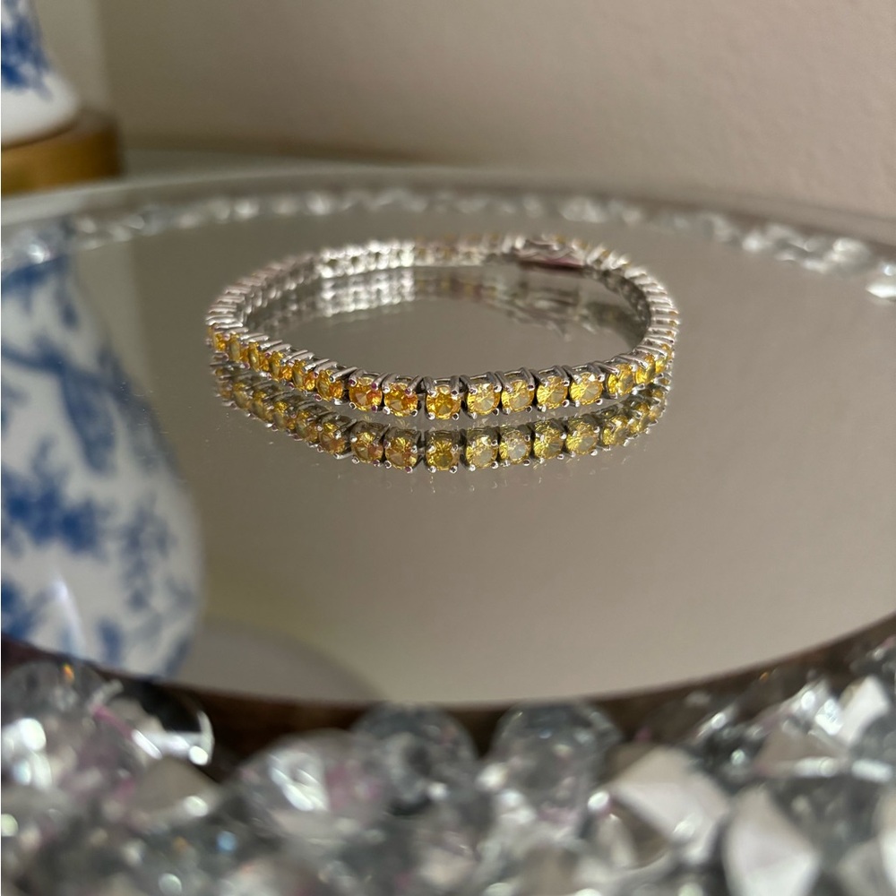 Citrine Tennis Bracelet